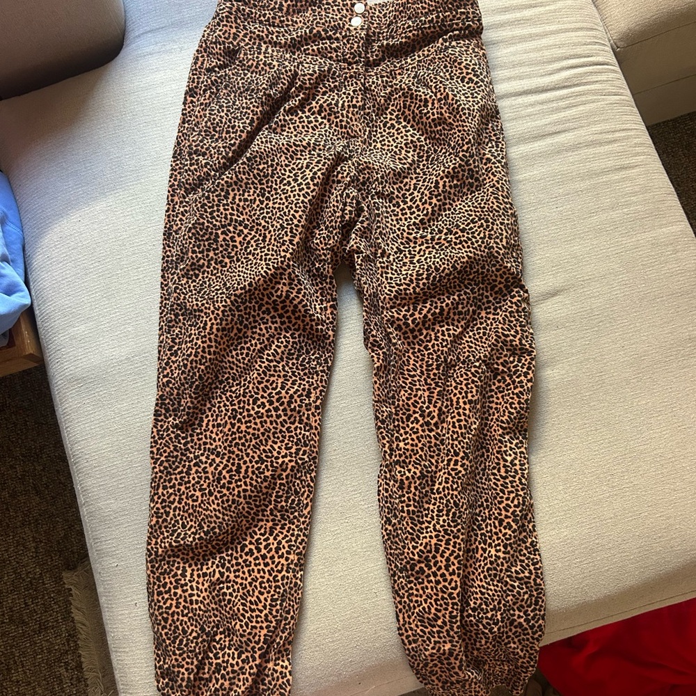 Anthropologie Wild Animal Print Trousers